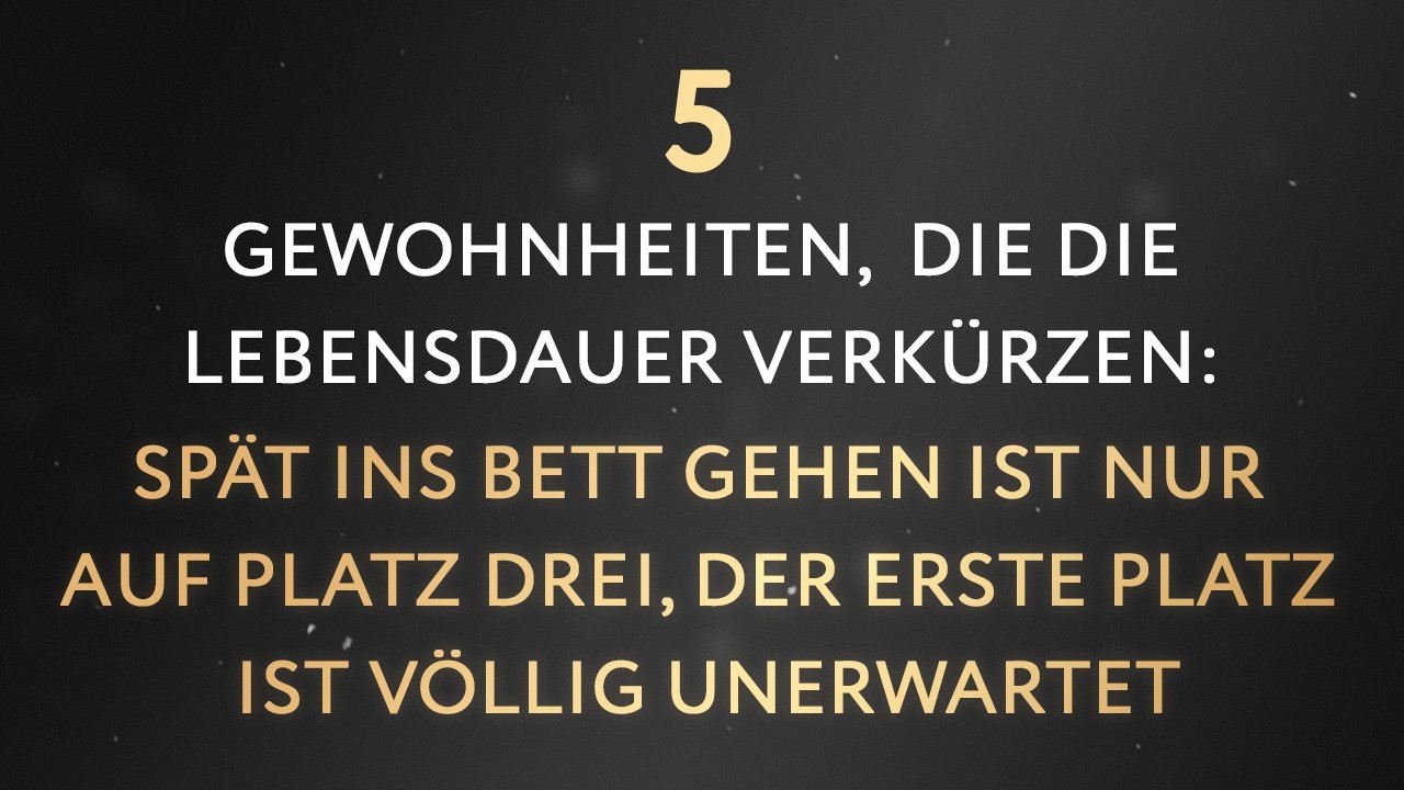 Sind Sie 60-70? Meiden Sie diese 5 Gewohnheiten für mehr Gesundheit und eine längere Lebensdauer!