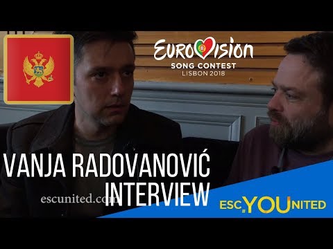Eurovision Song Contest 2018 - Montenegro - Vanja Radovanović - Interview in London