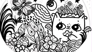 Day 3 Cover Art for Night Garden Fairy Cats
