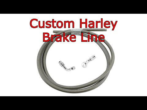 How To Make Custom Brake Lines For Harley Davidson Motorcycle Using Goodridge Lines And Fittings