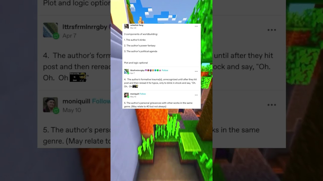 Worldbuilding Tumblr Post