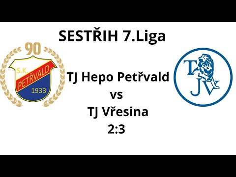 SESTŘIH  1.B Třída Skup B 7.Liga - TJ Hepo Petřvald vs TJ Vřesina  2-3