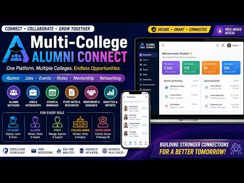 Multi College Alumni Connect Portal