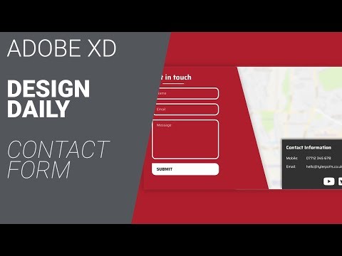 Adobe XD :: Design Video :: Contact form