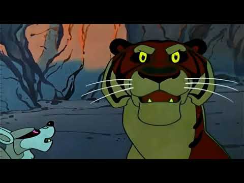 Soviet Mowgli kills tiger Shere Khan by tearing his mouth (1971)