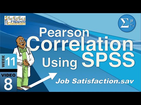 How to do a Pearson Correlation in SPSS (13-8)