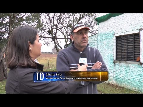 Alberto Piriz - Vecino zona Paso Serpa afectado por granizada