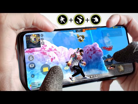 Handcam - Super Fast Gloo Wall Trick on Mobile 😈 [ New Headshot Trick Free Fire ]