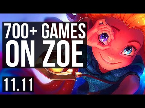 ZOE vs VIEGO (MID) | 13/2/18, 700+ games, Legendary, 900K mastery | KR Master | v11.11