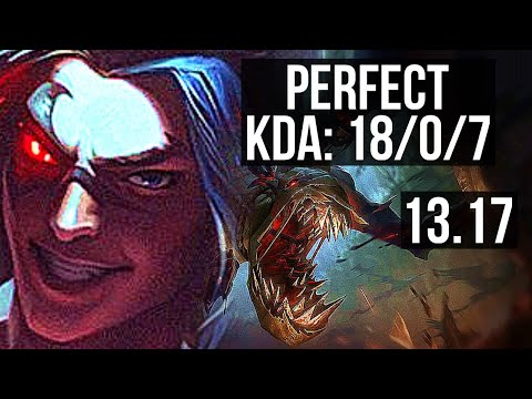 KAYN vs FIDDLESTICKS (JNG) | 18/0/7, Legendary, 8 solo kills, 300+ games | EUW Master | 13.17