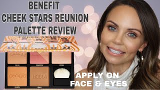 NEW BENEFIT CHEEKS STARS REUNION TOUR PALETTE REVIEW | APPLY ON FACE &amp; EYES