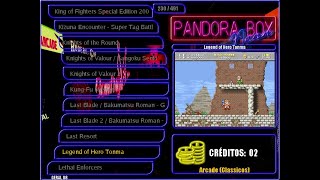 MULTIJOGOS Arcade Pandora Neon (comercial) menu travado fliperama