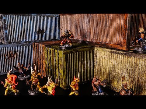 Shipping Containers - Scratch Built for Kill Team, Warhammer 40k, or Gaslands