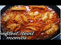 Devil momos recipe- softest kalsang style chilli gravy momo ChefByHeart