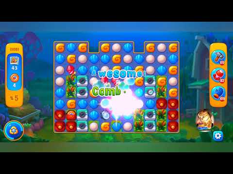 фишдом 2023  #  11081 уровень - прохождение без бустеров # Fishdom,   11081  level - no Boosters.