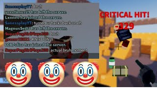 Roblox arsenal players be like..