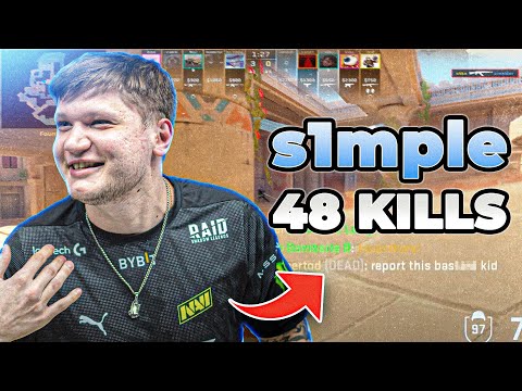 CS2 POV | 🔥s1mple 48 KILLS! - CS2 Premier Matchmaking (Anubis) 48-16
