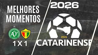 GOLS DE CHAPECOENSE 1X1 BRUSQUE - ESTREIA DO CAMPEONATO CATARINENSE - 06/01/25