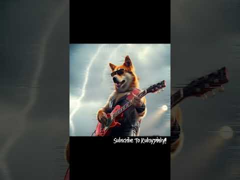 Metal AI Dog - From kennel to mosh pit — this dog band SLAPS 🐕🥁🎸 #MetalDogs #RockOn #Shorts