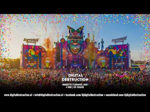Hardstyle Carnaval Mix 2019 - 125 tracks - 4 uur