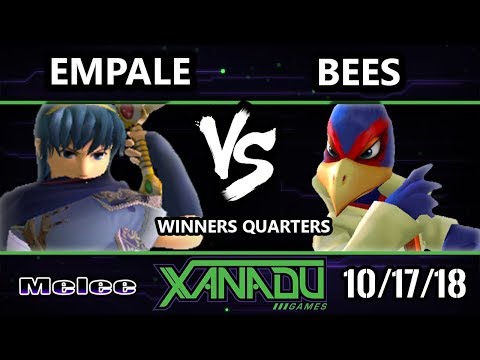 S@X 272 SSBM -  Empale (Marth) Vs.  Bees? (Falco) - Smash Melee Winners Quarters