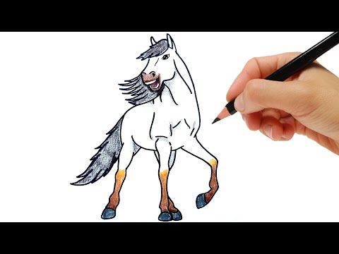COMMENT DESSINER UN CHEVAL FACILE