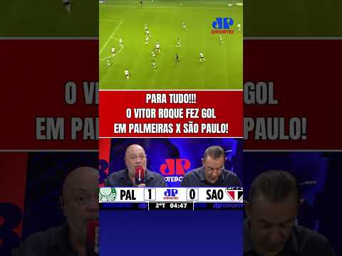 ATENÇÃO! O VITOR ROQUE FEZ GOL!!! PALMEIRAS AMPLIA O PLACAR CONTRA O SÃO PAULO COM O TIGRINHO!