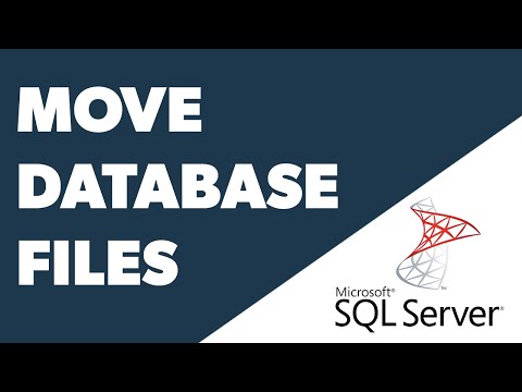 How To Move SQL Server Database Files To A Different Location