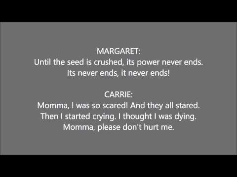 "And Eve Was Weak" (Carrie the Musical) Carrie's part only