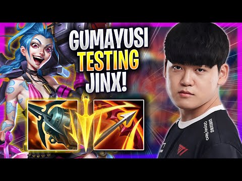 GUMAYUSI TESTING JINX IN KR SOLOQ! - T1 Gumayusi Plays Jinx ADC vs Aphelios! | Season 2023