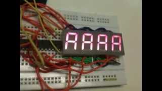 preview picture of video 'Some fun with Arduino and the MAX7219 (1/2)'
