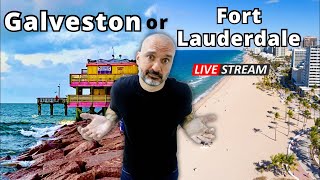 Which Cruise Port Would You Rather Live In? (Galveston or Fort Lauderdale) 🔴LIVE Travel Chat