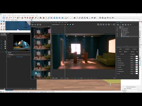 Videocorso VRAY Sketchup 20 - Render e Post Produzione, Cronologia, Correzione, Effetti, Lightmix