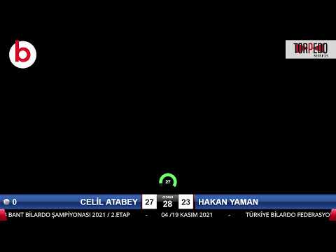 CELİL ATABEY & HAKAN YAMAN Bilardo Maçı - 2021 TÜRKİYE ŞAMPİYONASI 2.ETAP-8.TUR