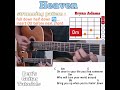 Heaven - Bryan Adams guitar chords w/ lyrics & strumming tutorial