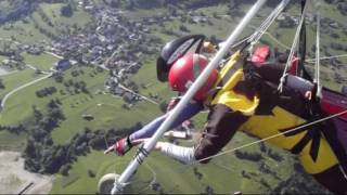 preview picture of video 'Tandem hang glider flight in Tolmin'