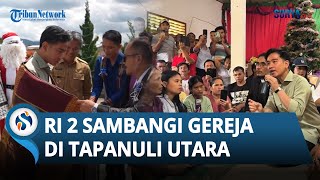 Momen Wapres Gibran Sambangi Gereja di Tapanuli Utara dan Bagikan Kado Natal untuk Anak-anak