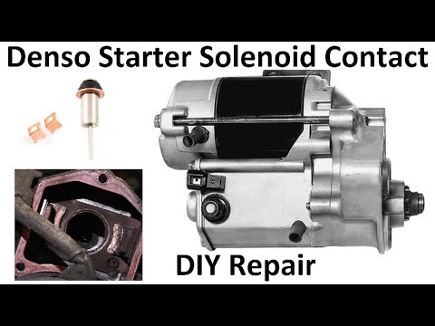 DIY Denso Starter solenoid contact repair and replacement on a 1983 Toyota Pickup Truck
