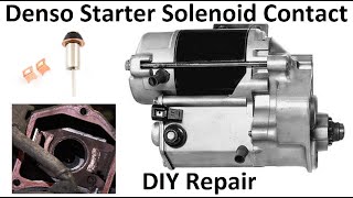 DIY Denso Starter solenoid contact repair and replacement on a 1983 Toyota Pickup Truck