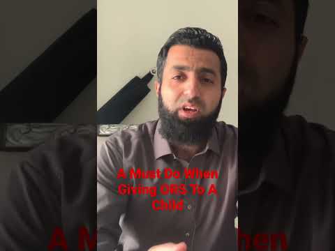 A Must Do When Giving ORS To A Child #pediatrics #doctor #health #children #ors #rehydrate #diarrhea