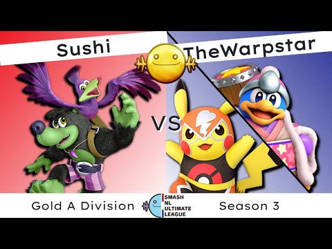 SNUL S3W3 - Sushi (Banjo & Kazooie) Vs. TheWarpstar (Pikachu, King Dedede) [GoldA]