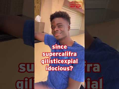 Bukayo Saka Challenged By Aaron Ramsdale To Spell Supercalifragilisticexpialidocious 🤣 