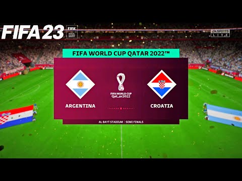 FIFA 23 | Argentina vs Croatia - World Cup Semi-Final - PS5 Full Match & Gameplay