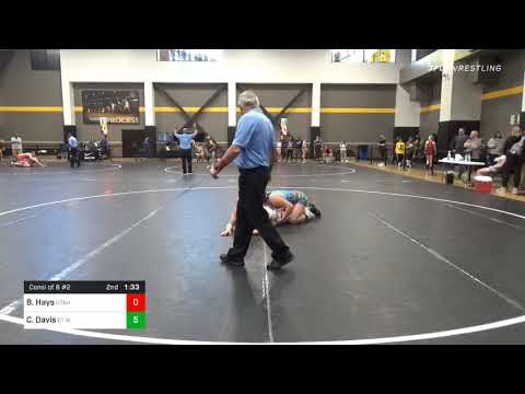 152 Lbs Consolation - Brooklyn Hays, Utah Vs Caitlyn Davis, ET Wrestling
