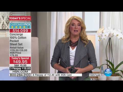 HSN | Concierge Collection Bedding 03.17.2017 - 09 PM