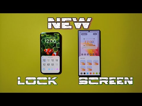 NEW One Ui 5 Lock Screen Vs iOS 16 Lock Screen!
