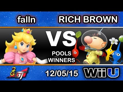 2GGT: Fatality Saga – NS | falln (Peach) Vs. 4GG | Rich Brown (Olimar) Pools - Smash Wii U