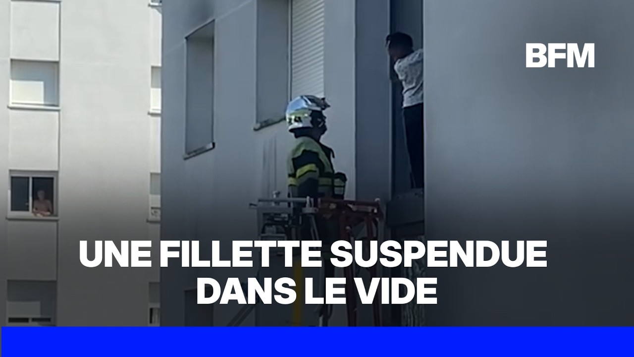 Aubagne: une fillette suspendue dans le vide, sauvée par les pompiers