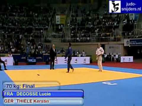 Judo 2009 Rio de Janeiro: Decosse (FRA) - Thiele (GER) [-70kg].