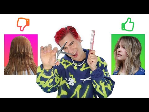 Part of a video titled Hairdressers Guide To Cutting A Wolf Cut/ Shag And Not Ruining Your Hair